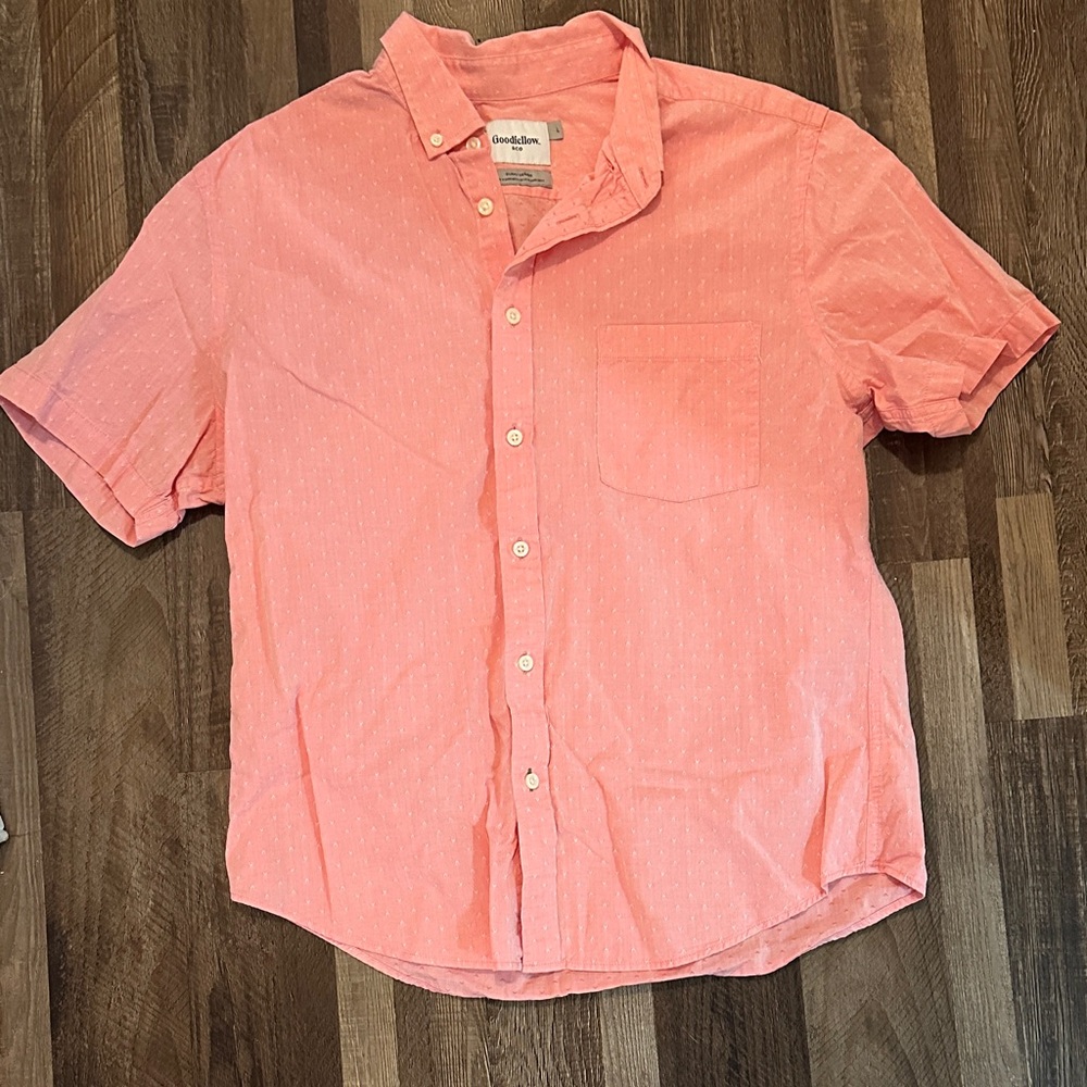 Goodfellow & Co Men's Coral Button Down Shirt